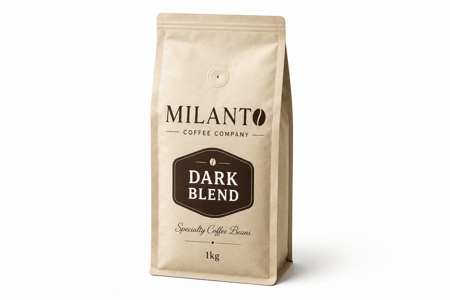 Milanto Coffee branded coffee bag